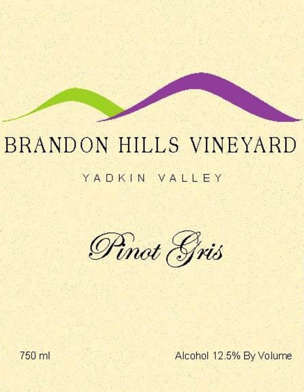 Brandon Hills Vineyard Pinot Gris 2009 Front Label