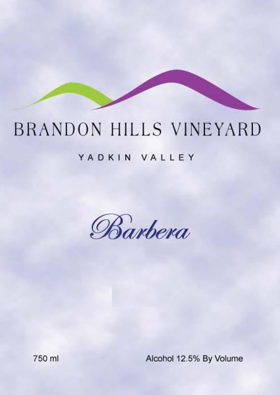 Brandon Hills Vineyard Barbera 2008 Front Label