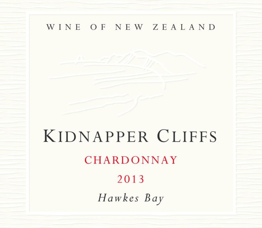 Kidnapper Cliffs Wines Hawkes Bay Chardonnay 2013 Front Label