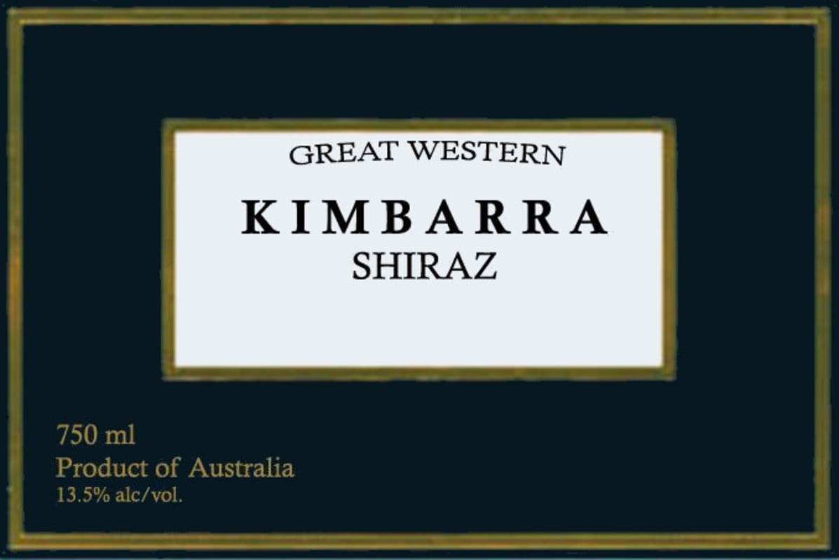 Kimbarra Wines Shiraz 2009 Front Label