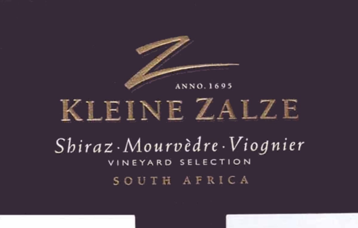 Kleine Zalze Vineyard Selection Shiraz Mourvedre Viognier 2014 Front Label