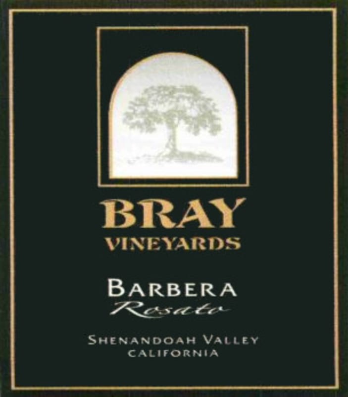 Bray Vineyards Barbera Rosato 2010 Front Label