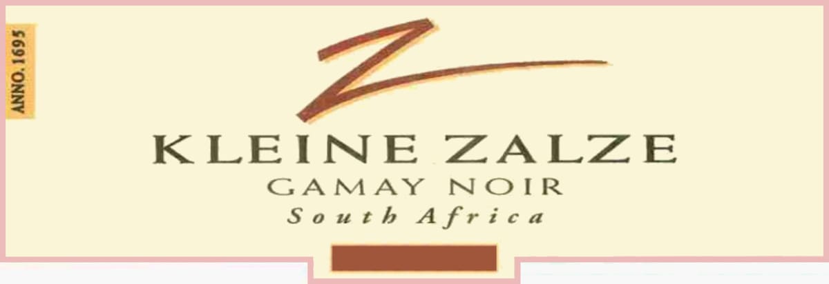 Kleine Zalze Cellar Selection Gamay Noir 2012 Front Label