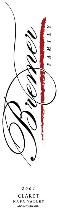 Bremer Family Winery Claret 2001 Front Label