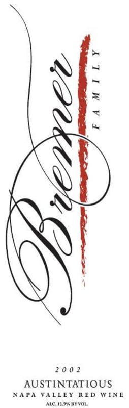 Bremer Family Winery Austintatious Red 2002 Front Label