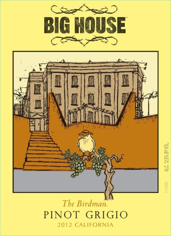 Big House The Birdman Pinot Grigio 2012 Front Label