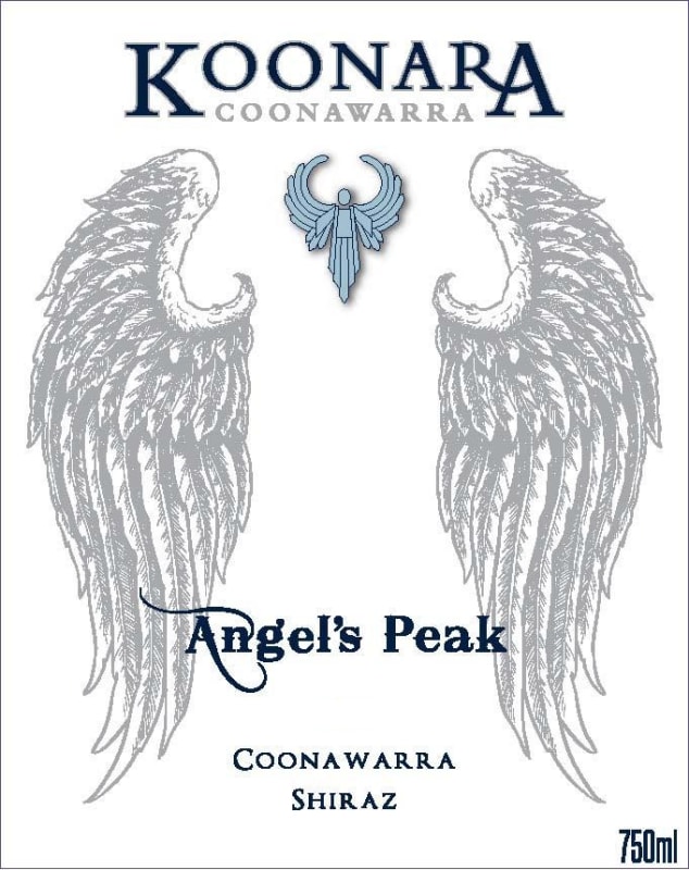 Koonara Wines Angel's Peak Shiraz 2013 Front Label