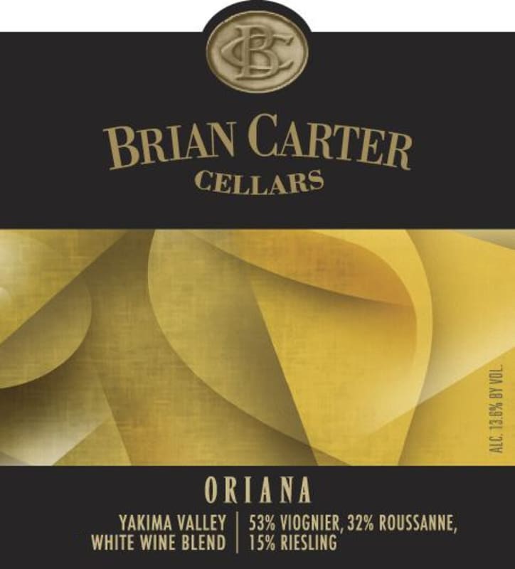 Brian Carter Cellars Oriana 2013 Front Label
