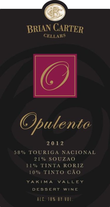 Brian Carter Cellars Opulento 2012 Front Label