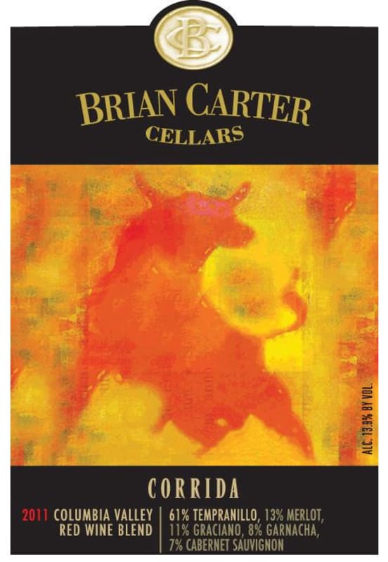 Brian Carter Cellars Corrida 2011 Front Label