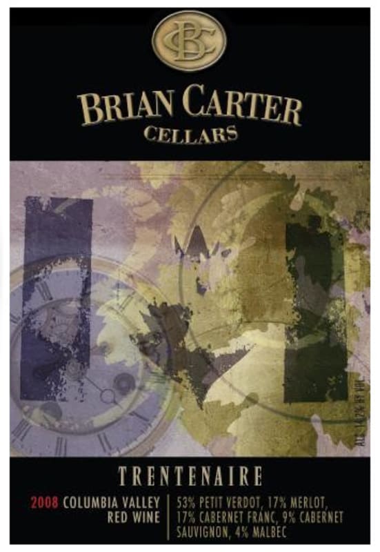 Brian Carter Cellars Trentenaire 2008 Front Label