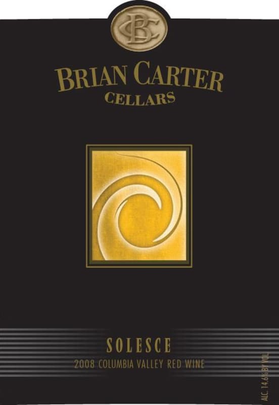 Brian Carter Cellars Solesce 2008 Front Label