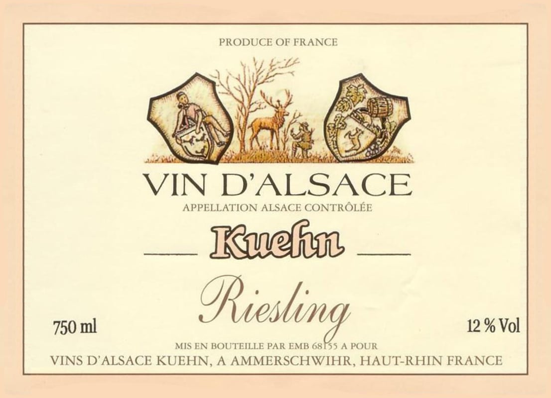 Kuehn Alsace Riesling 2011 Front Label