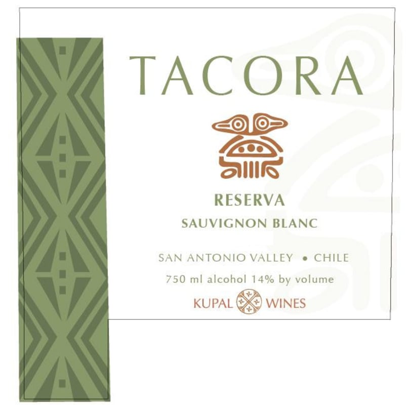 Kupal Wines & Spirits Reserva Sauvignon Blanc 2012 Front Label