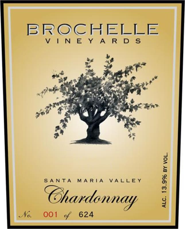 Brochelle Vineyards Chardonnay 2012 Front Label
