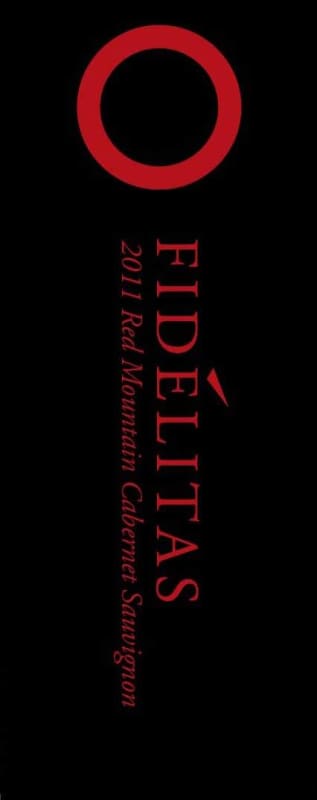 Fidelitas Red Mountain Cabernet Sauvignon 2011 Front Label