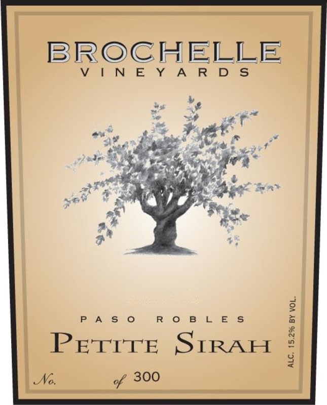 Brochelle Vineyards Petite Sirah 2014 Front Label