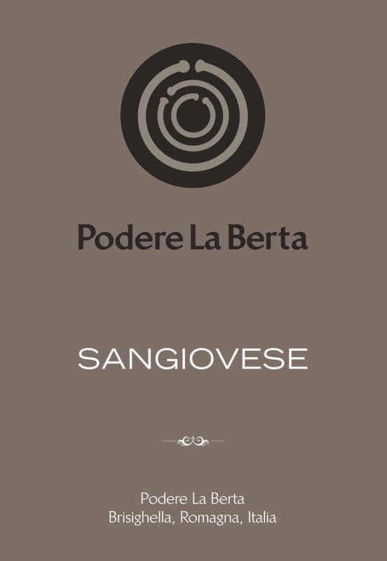Podere La Berta Romagna Sangiovese 2015 Front Label