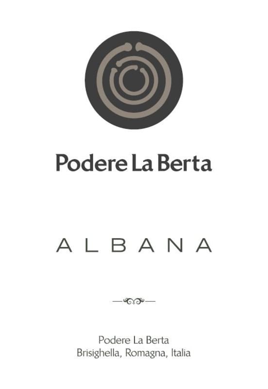 Podere La Berta Albana di Romagna 2013 Front Label
