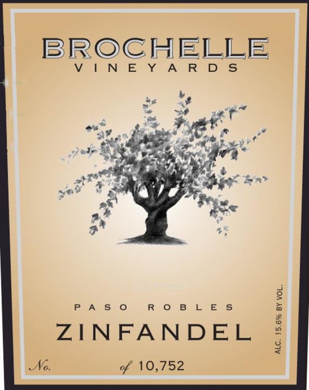 Brochelle Vineyards Estate Zinfandel 2014 Front Label