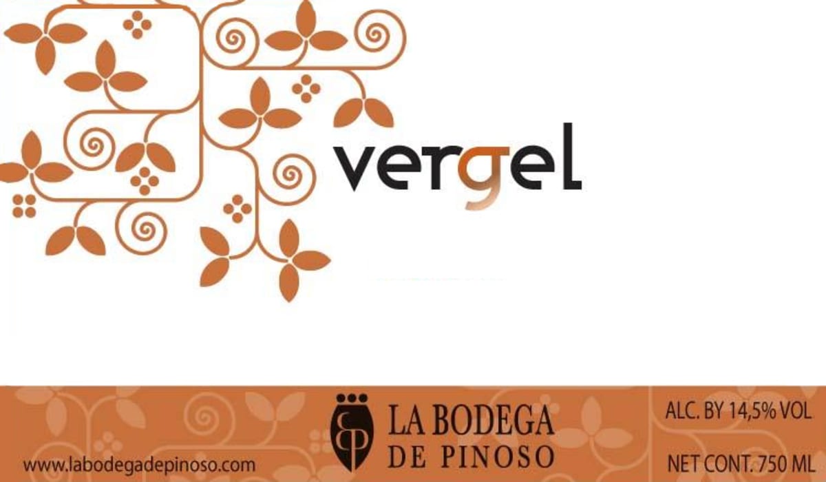 La Bodega de Pinoso Vergel 2013 Front Label