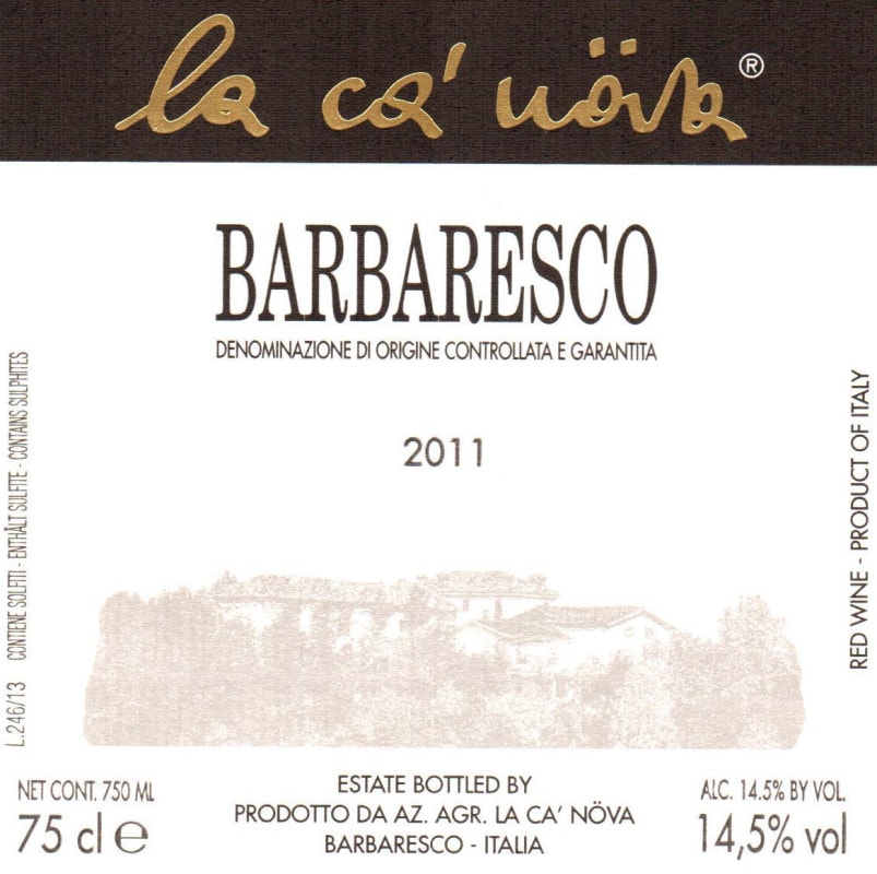 Chateau Macchore Barbaresco 2011 Front Label