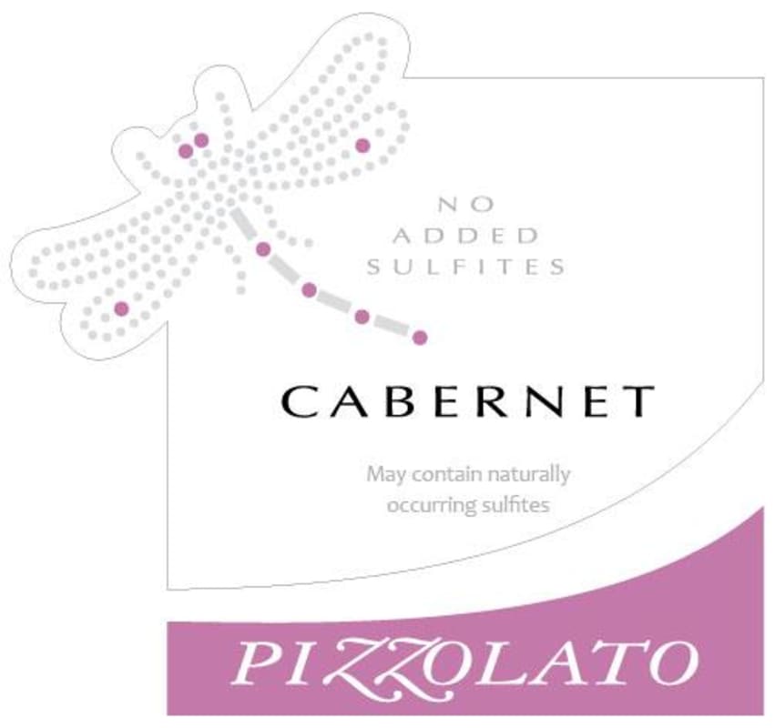 Pizzolato Piave No Added Sulfites Cabernet Sauvignon 2014 Front Label