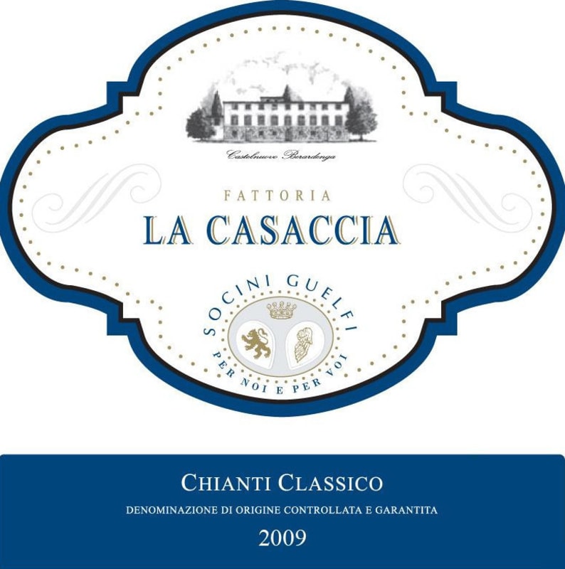 La Casaccia Guelfi Chianti Classico 2009 Front Label