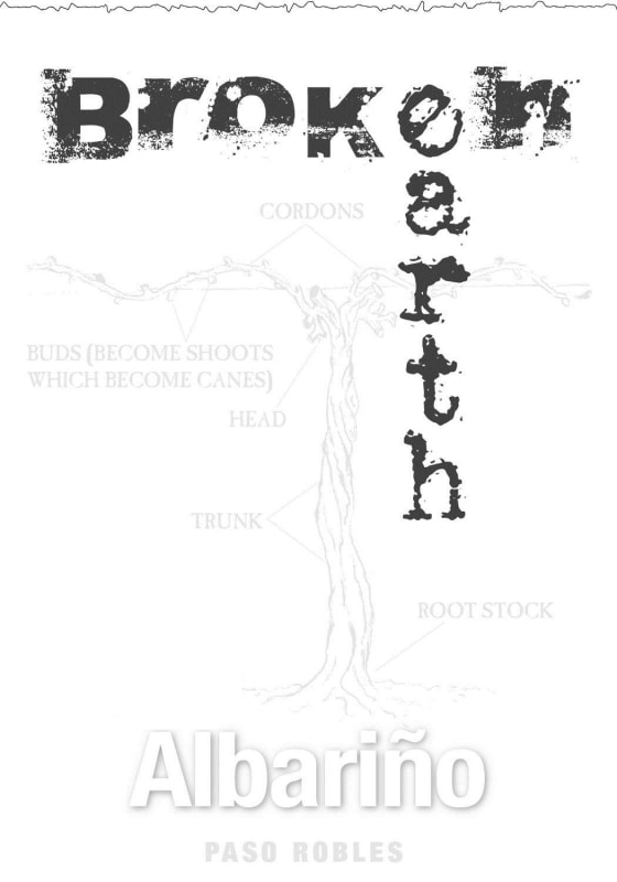 Broken Earth Winery Albarino 2014 Front Label