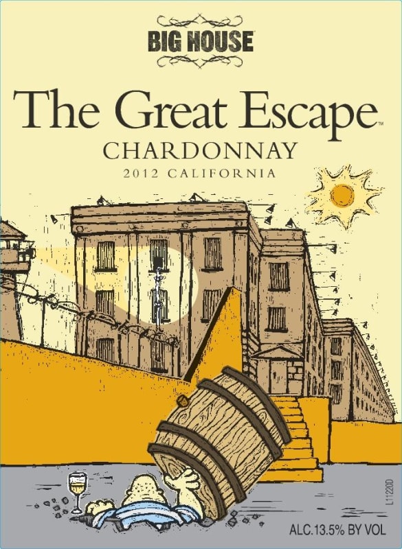 Big House The Great Escape Chardonnay 2012 Front Label