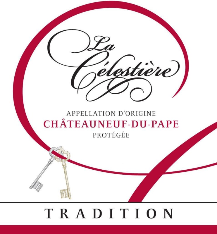 La Celestiere Chateauneuf-du-Pape Tradition 2012 Front Label