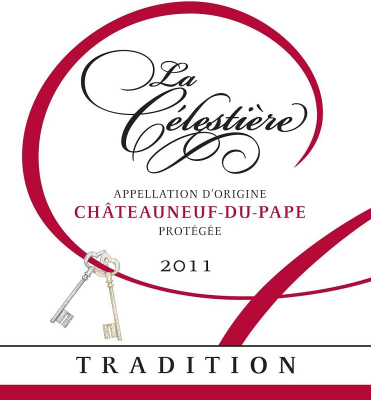 La Celestiere Chateauneuf-du-Pape Tradition 2011 Front Label