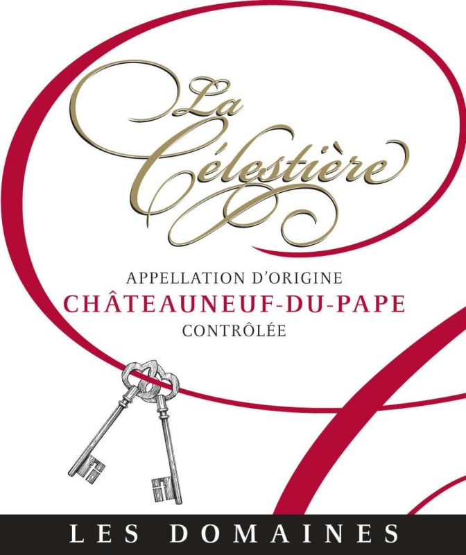La Celestiere Chateauneuf-du-Pape Les Domaines 2012 Front Label
