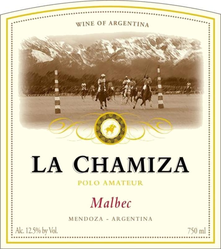 La Chamiza Polo Amateur Malbec 2015 Front Label
