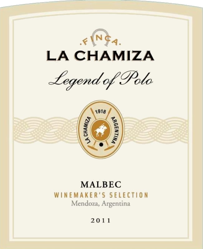La Chamiza Legend of Polo Winemaker's Selection Malbec 2011 Front Label