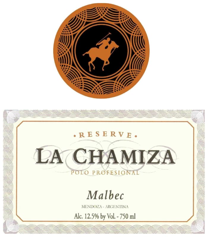 La Chamiza Polo Profesional Reserve Malbec 2014 Front Label