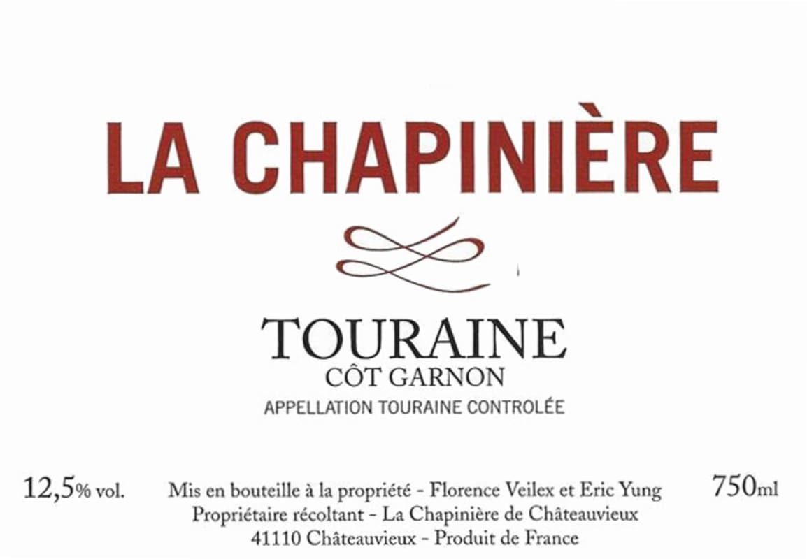 La Chapiniere Touraine Cot Garnon 2008 Front Label