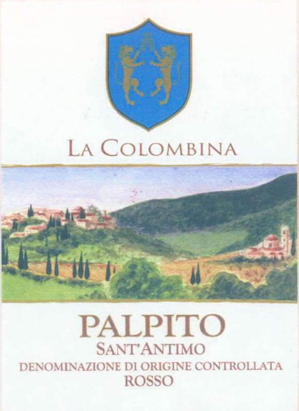 La Colombina Sant'Antimo Palpito Rosso 2011 Front Label