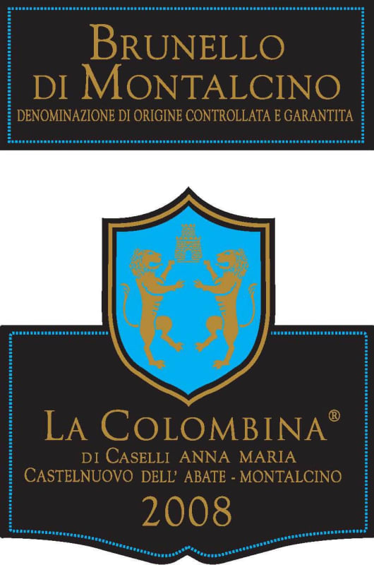 La Colombina Brunello di Montalcino 2008 Front Label