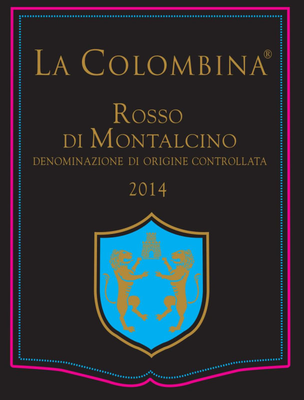 La Colombina Rosso di Montalcino 2014 Front Label