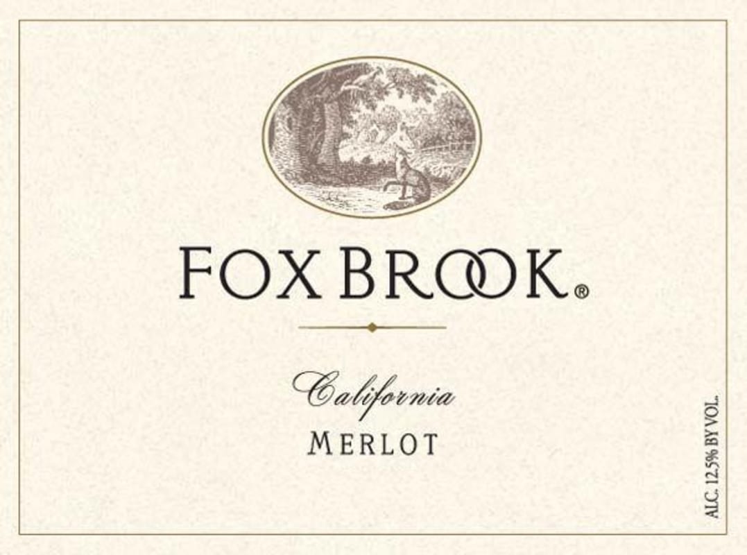 Foxbrook Merlot 2013 Front Label
