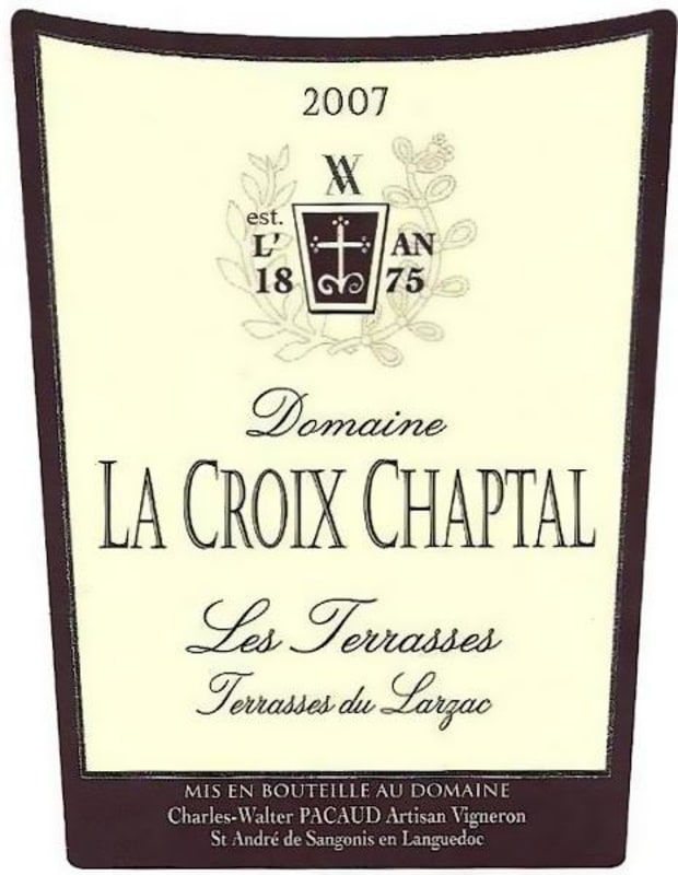 La Croix Chaptal Terrasses du Larzac Les Terrasses 2007 Front Label