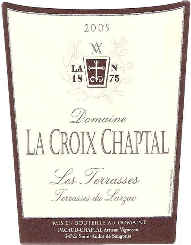 La Croix Chaptal Terrasses du Larzac Les Terrasses 2005 Front Label
