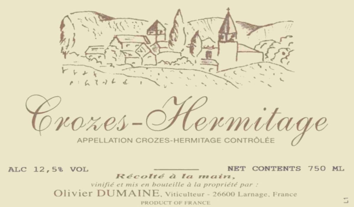 La Croix du Verre Crozes-Hermitage 2011 Front Label