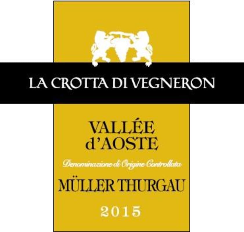 La Crotta di Vigneron Valle d'Aosta Muller Thurgau 2015 Front Label