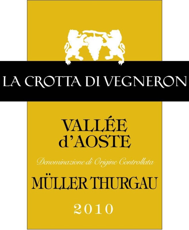 La Crotta di Vigneron Valle d'Aosta Muller Thurgau 2010 Front Label