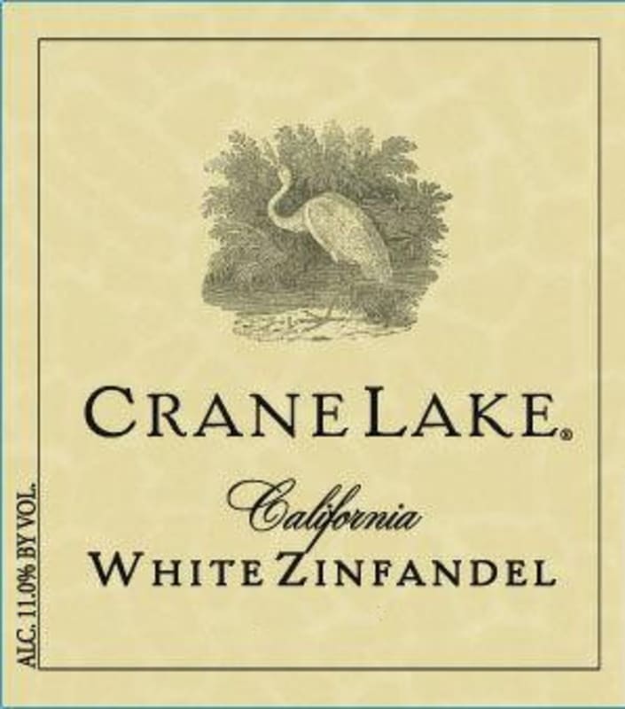 Crane Lake Cellars White Zinfandel 2012 Front Label