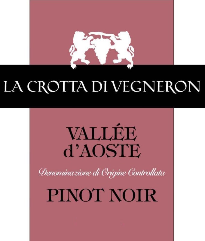 La Crotta di Vigneron Valle d'Aosta Pinot Noir 2012 Front Label