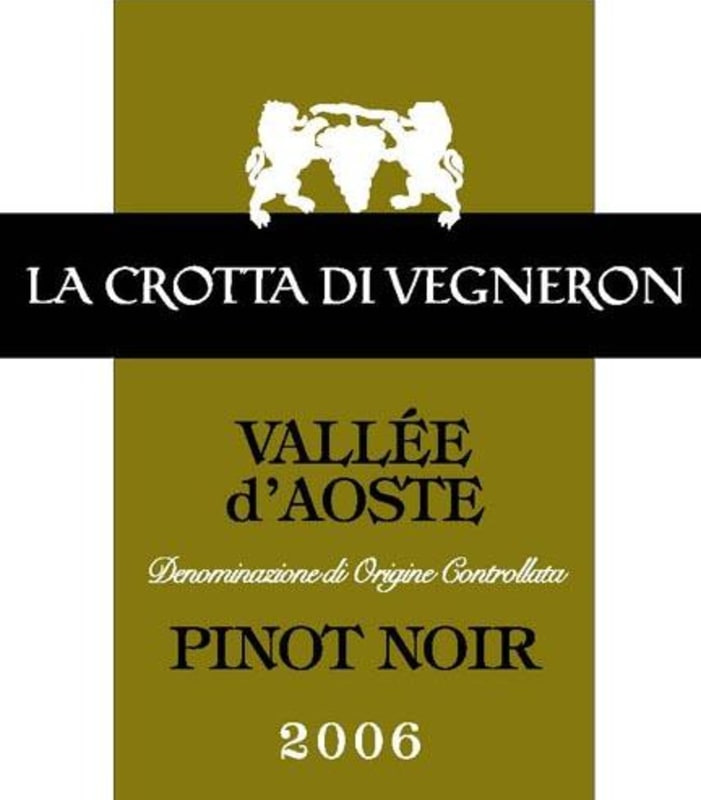 La Crotta di Vigneron Valle d' Pinot Noir Bianco 2006 Front Label
