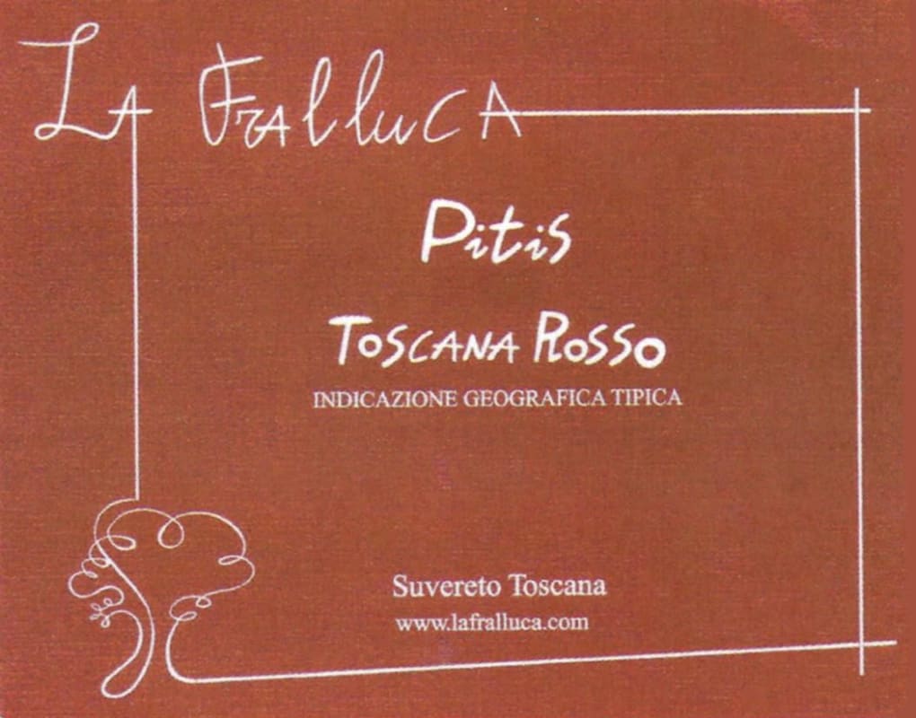 La Fralluca Toscana Pitis Rosso 2012 Front Label